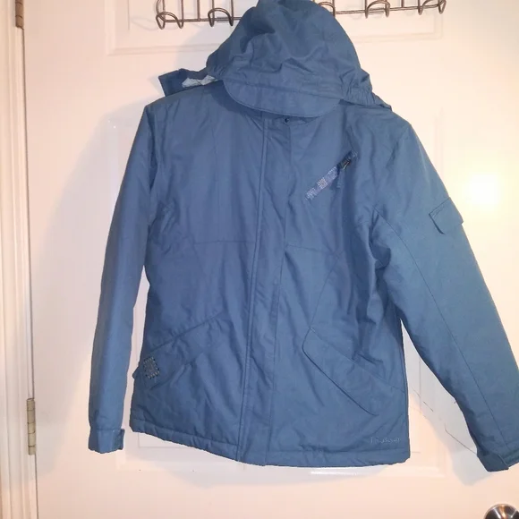 Ll Bean Girls Kids Blue Winter Coat Jacket 14/16
